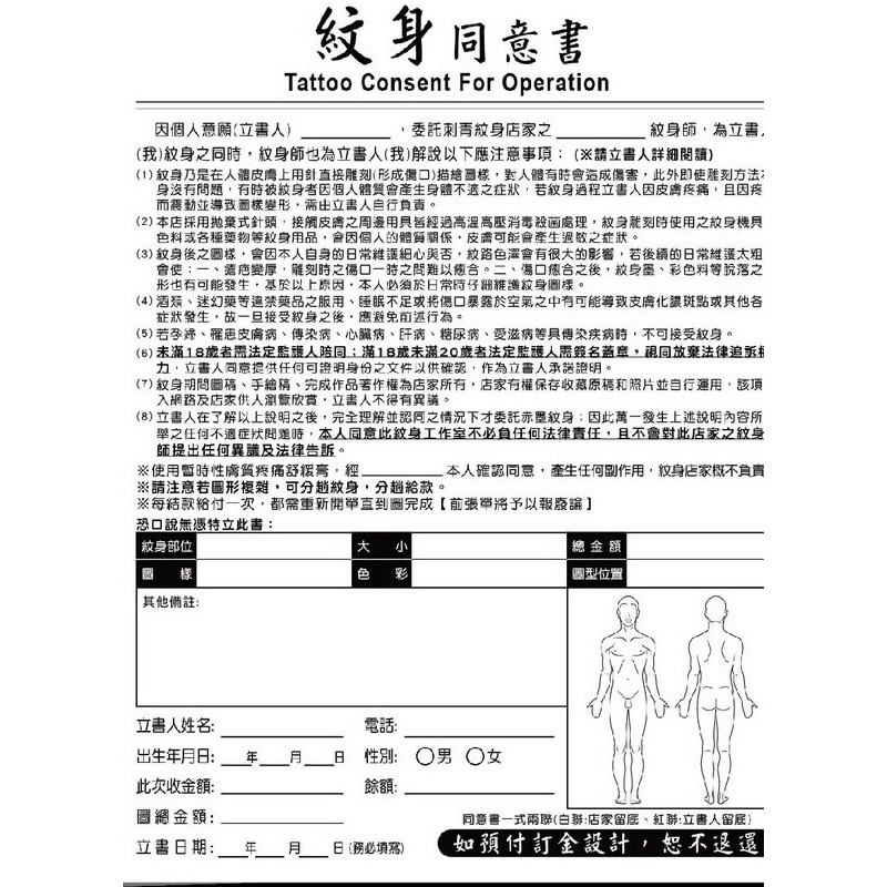 刺青法律問題－刺青前後你可能會遇到的4種法律糾紛！